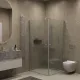 Душевой уголок на монопетле by Deonria U-90-89-6-S-HM 90x89см хром матовый/сатин