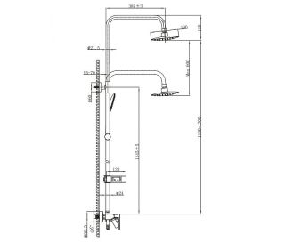 Смеситель для душа Lemark Tropic LM7002BL