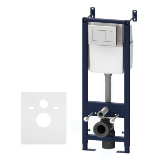 Инсталляция AM.PM I01270301N для подвесного унитаза с белой клавишей