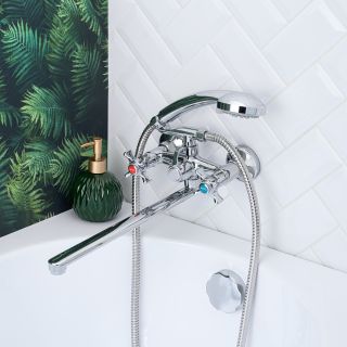 Смеситель для ванны с душем BOOU BA5333-4-B723-C018 хром