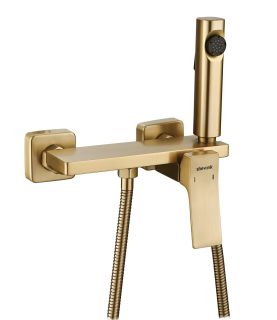 Гигиенический душ со смесителем Shevanik S6105G-1 золотой сатин