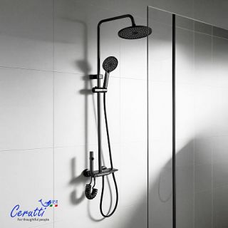 Душевая стойка Ceruttispa IGINO G графит