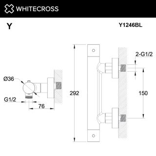 Стакан подвесной WHITECROSS Cubo CU2430GL золото