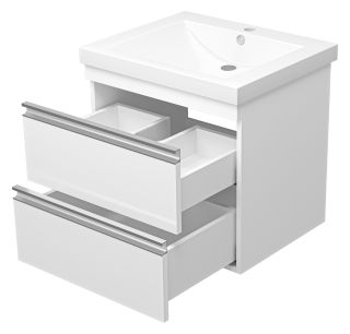 Подвесная тумба под раковину Misty Ингрид 60см белый