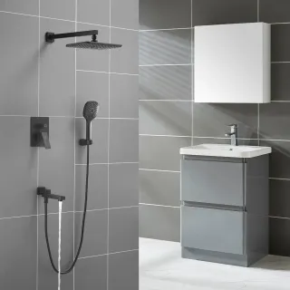 Душевая система Rose R2835H чёрный матовый