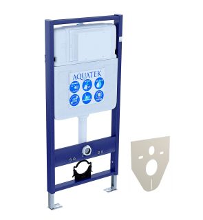 Комплект унитаза с инсталляцией Aquatek Set Aquatek Оберон T инсталляция Standard INS-0000012 унитаз AQ1365T-00 с тонким сиденьем soft-close