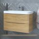 Тумба под раковину подвесная Velvex Clay tp.CLA.9595.80.2Y дуб верона, 80 см