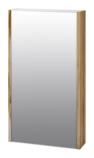 Зеркальный шкаф Misty Ива 45см левый дуб Вотан