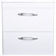 Тумба подвесная под раковину Style Line "Каре 70" СС-00002269  (2 ящ.) Люкс белая, PLUS