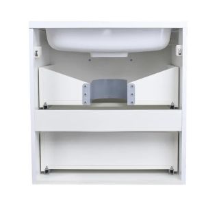 Тумба подвесная под раковину Style Line "Каре 70" СС-00002269  (2 ящ.) Люкс белая, PLUS