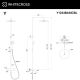 Душевая стойка термостатическая WHITECROSS Y Y1234BASICBL чёрный матовый