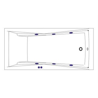 Гидромассажная ванна WHITECROSS Palace 0104.170075.100.SOFT.GL 170x75 см Soft золото