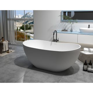 Ванна из искусственного камня Azario JENNER JEN16385S  свободностоящая 1630x850x640