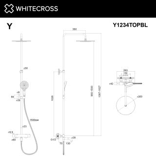 Душевая стойка термостатическая WHITECROSS Y Y1234TOPCR хром