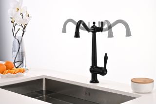 Смеситель для кухни Paulmark Retro Re213226-401 антрацит