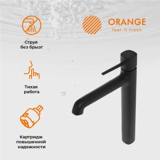 Смеситель для раковины Orange Karl M05-121b черный