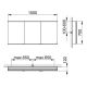 Зеркальный шкаф для ванны Keuco Royal Modular 800311150000300 150 см