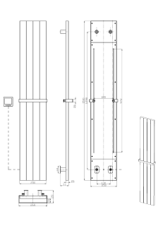 Полотенцесушитель электрический Boheme Flat 725-BRB 25x150 см брашированная бронза