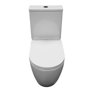 Унитаз напольный Azario Verona AZ-8301 безободковый смыв торнадо с сиденьем микролифт