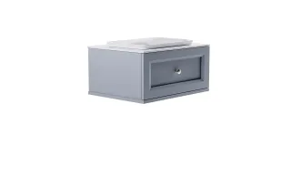 Тумба с раковиной Astra-Form Классик 4631177714054 80 см голубой матовый