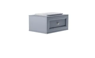 Тумба с раковиной Astra-Form Классик 4631177715495 80 см голубой матовый