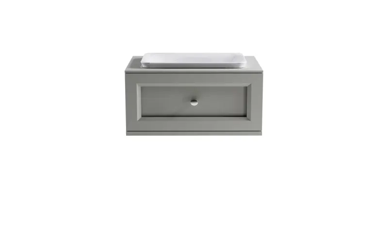 Тумба с раковиной Astra-Form Классик 4631177715501 80 см серый матовый