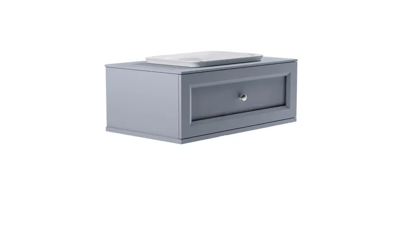 Тумба с раковиной Astra-Form Классик 4631177715617 100 см голубой матовый