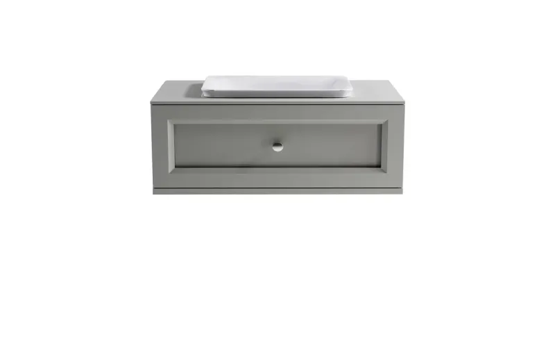 Тумба с раковиной Astra-Form Классик 4631177715563 90 см серый матовый