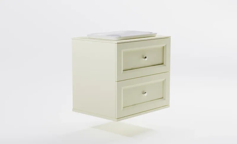 Тумба с раковиной Astra-Form Классик 4631177715754 80 см бежевый матовый