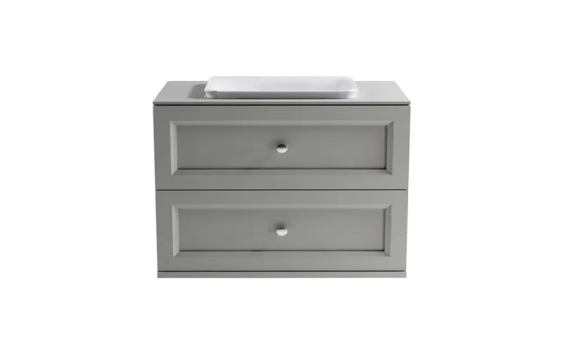 Тумба с раковиной Astra-Form Классик 4631177715808 90 см серый матовый