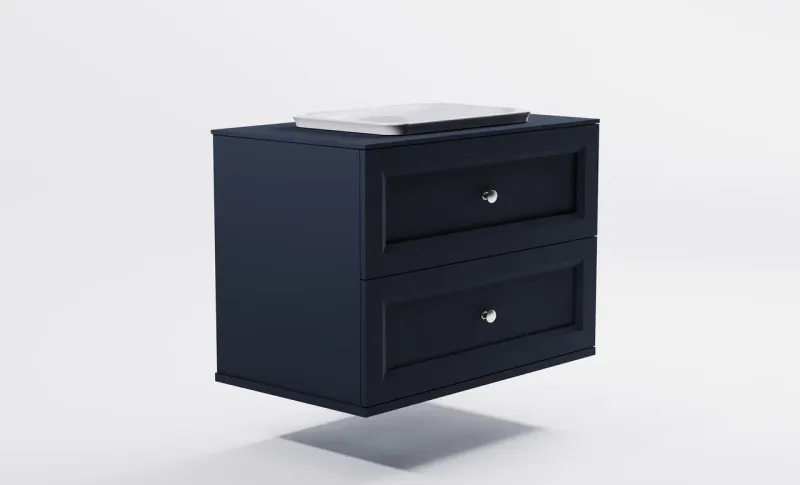 Тумба с раковиной Astra-Form Классик 4631177715822 90 см серый матовый