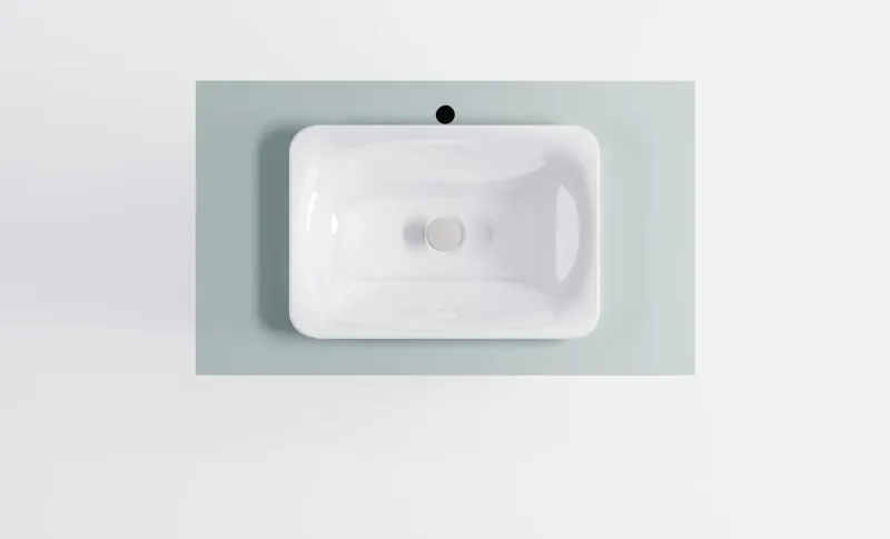 Тумба с раковиной Astra-Form Классик 4631177715785 90 см зелёный матовый