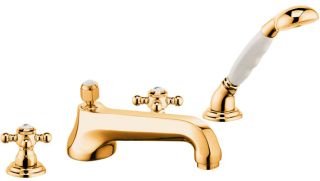 Смеситель на борт ванны Kludi 1926 позолоченный 515254520