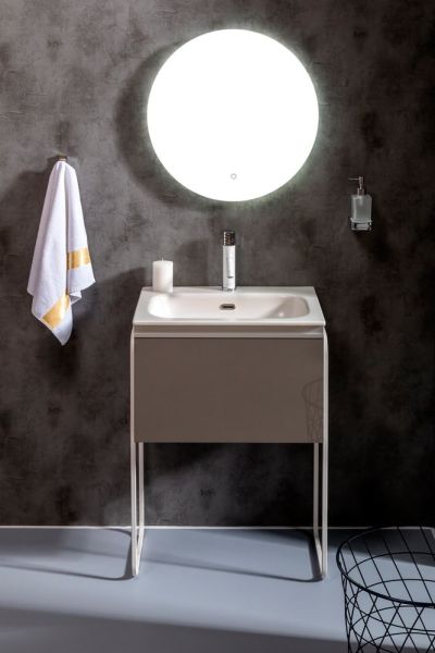 Тумба под раковину Armadi Art Vallessi 60см антрацит глянец 837-060-A glossy