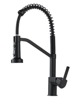 Смеситель для кухни Shevanik S963H чёрный