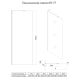 Душевая перегородка Veconi Korato KR-77, 1100x2000, хром, стекло прозрачное