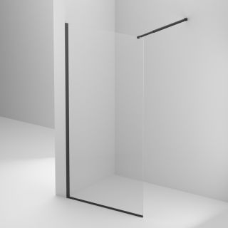 Душевая перегородка BelBagno KRAFT-L-1-70-C-NERO черный