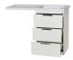 Напольная тумба под раковину Misty Куба под стиральную машину 50см белый