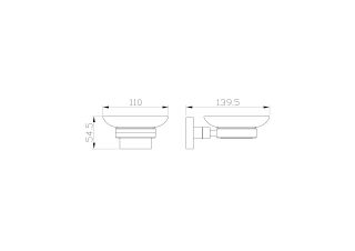 Мыльница с держателем Wonzon & Woghand Polo WW-8922 хром
