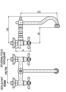 Смеситель для кухни Rav Slezak Morava Retro MK102.5/28 хром
