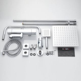 Душевая стойка с термостатом Shevanik S3096 хром