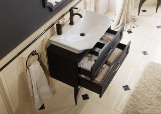 Тумба под раковину  Aqwella LaDonna 85 LAD0108BLK