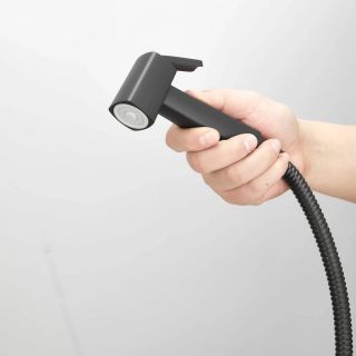 Гигиенический душ со смесителем Maretti Umbria Black UMB30RV67, черный