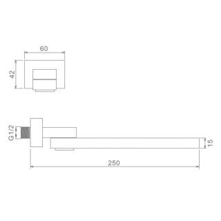Излив с функцией переключения Raglo R473.74 хром