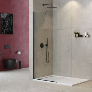 Душевая перегородка CEZARES LIBERTA-L-1-TB-105-C-NERO