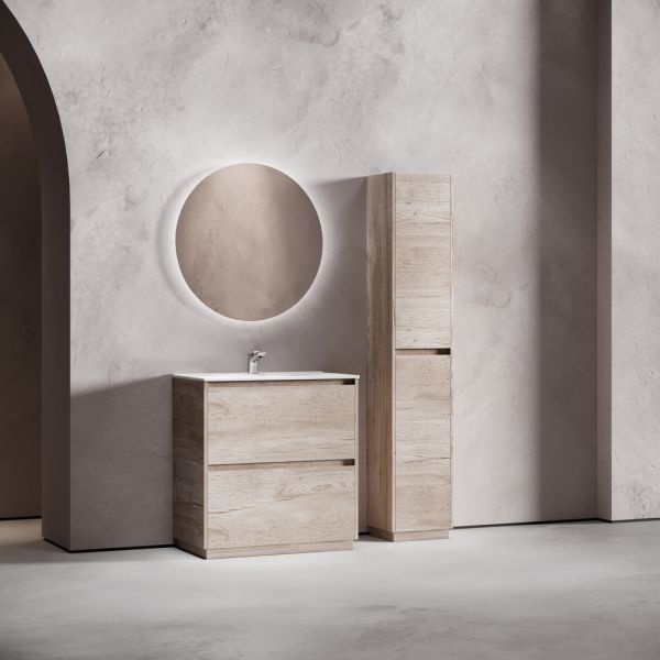 Тумба напольная под раковину Sancos Libra Floor LB80FEG 80 см дуб галифакс натуральный