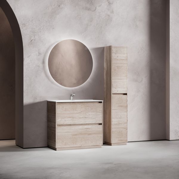 Тумба напольная под раковину Sancos Libra Floor LB90FEG 90 см дуб галифакс натуральный