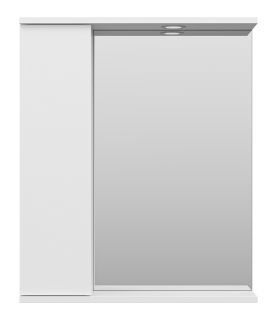 Зеркальный шкаф с подсветкой Misty Лира 60см левый белый