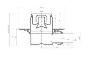 Душевой трап Confluo Standard Tide 1 Mask