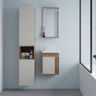 Тумба под раковину Бриклаер Кристалл 4627125416903 40 см латте